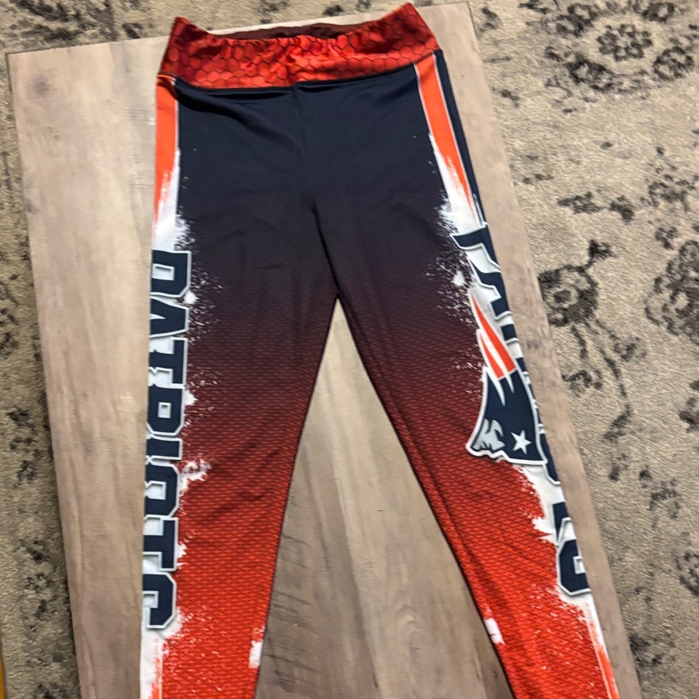 Patriots womens Leggings - Red and Black
